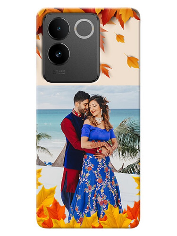 Custom Vivo T2 Pro 5G Mobile Phone Cases: Autumn Maple Leaves Design