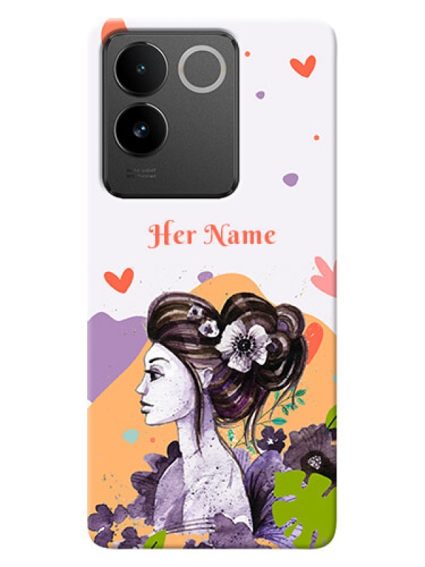 Custom Vivo T2 Pro 5G Personalized Phone Case with Woman And Nature Design
