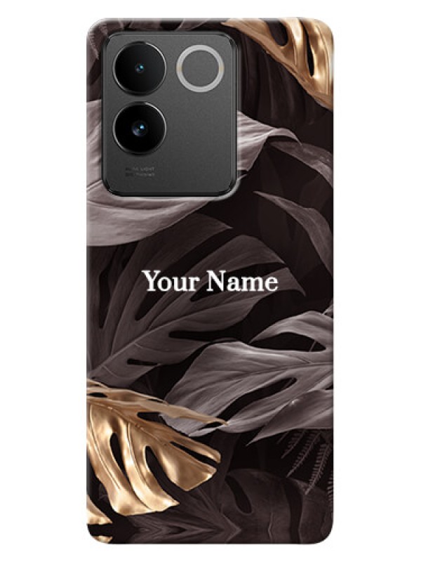 Custom Vivo T2 Pro 5G Personalised Phone Case with Wild Leaves digital paint Design