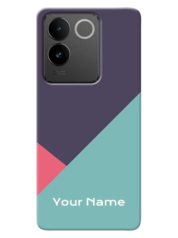 Custom Vivo T2 Pro 5G Custom Mobile Case with Tri Color abstract Design