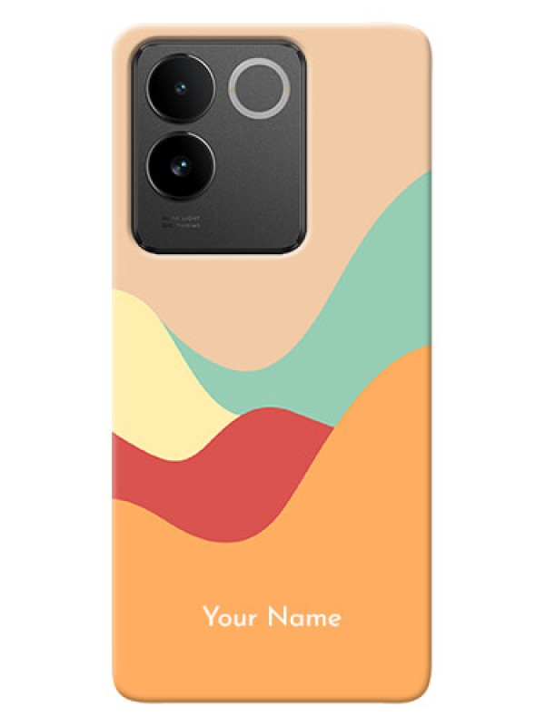 Custom Vivo T2 Pro 5G Personalized Phone Case with Ocean Waves Multiwithcolour Design