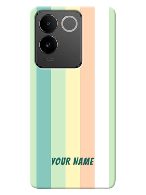 Custom Vivo T2 Pro 5G Photo Printing on Case with Multiwithcolour Stripes Design