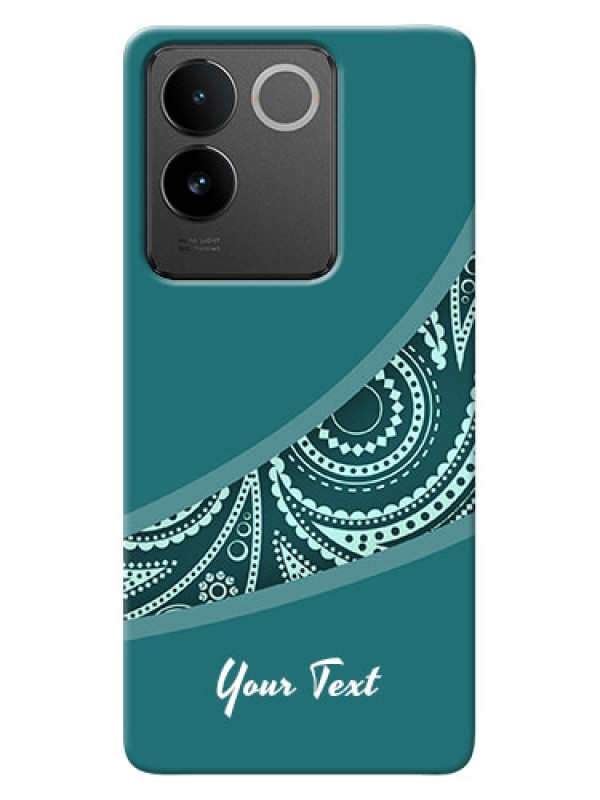 Custom Vivo T2 Pro 5G Photo Printing on Case with semi visible floral Design