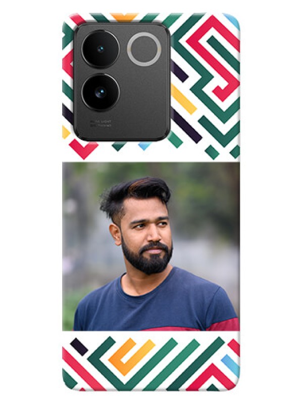 Custom Vivo T2 Pro 5G Personalized Phone Case with Colorful Maze Pattern Design