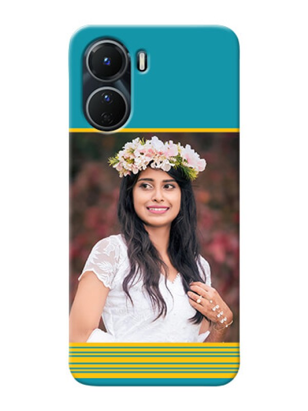 Custom Vivo T2x 5G personalized phone covers: Yellow & Blue Design 