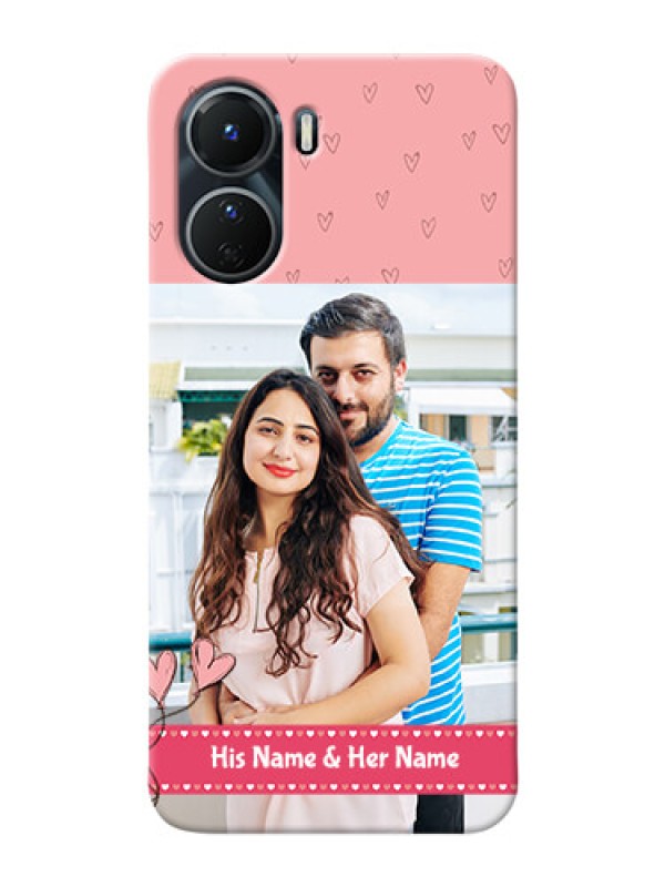 Custom Vivo T2x 5G phone back covers: Love Design Peach Color