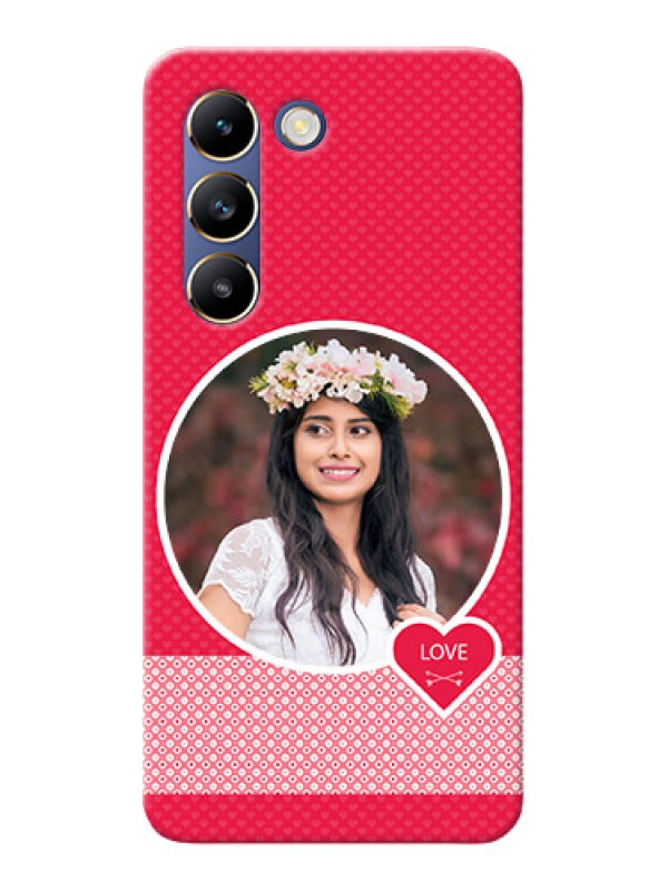 Custom Vivo T3 5G Mobile Covers Online: Pink Pattern Design