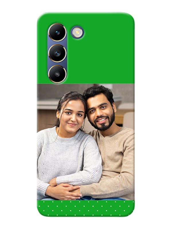 Custom Vivo T3 5G Personalised mobile covers: Green Pattern Design