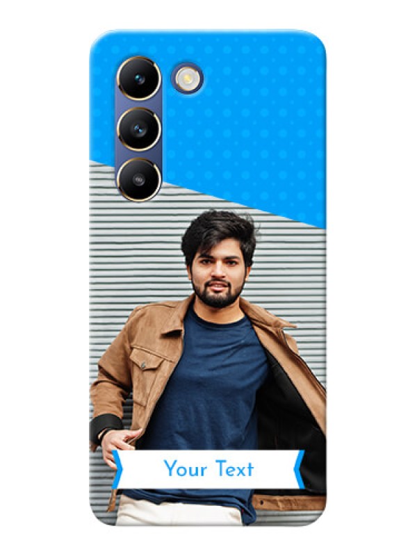 Custom Vivo T3 5G Personalized Mobile Covers: Simple Blue Color Dotted Design