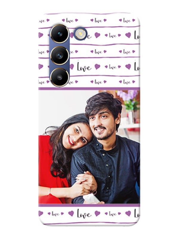 Custom Vivo T3 5G Mobile Back Covers: Couples Heart Design