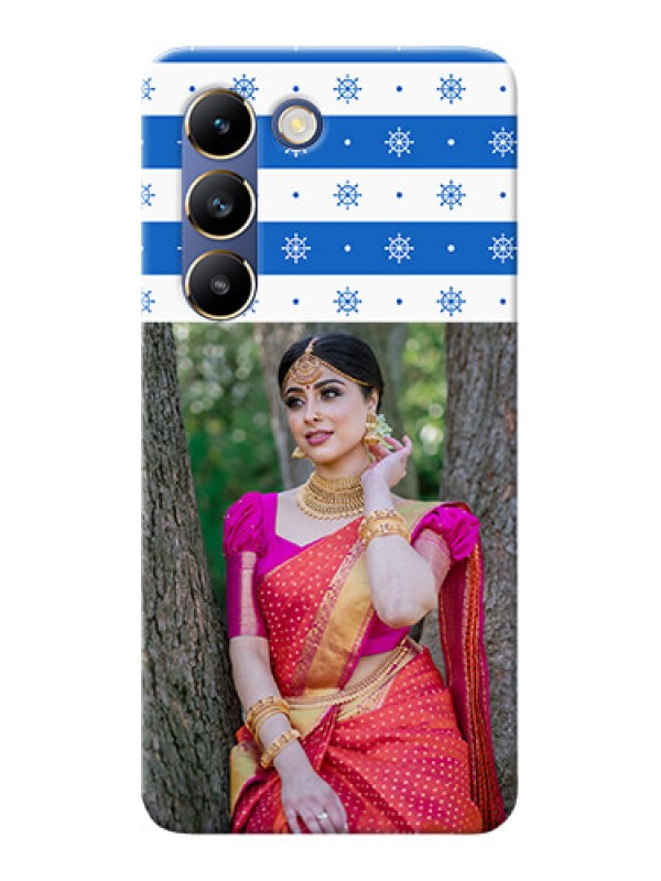 Custom Vivo T3 5G custom mobile covers: Snow Pattern Design