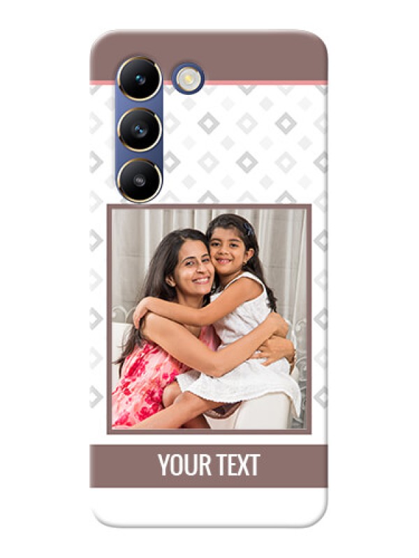 Custom Vivo T3 5G custom back covers: Simple Diamond Design