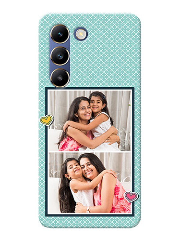 Custom Vivo T3 5G Custom Phone Cases: 2 Image Holder with Pattern Design