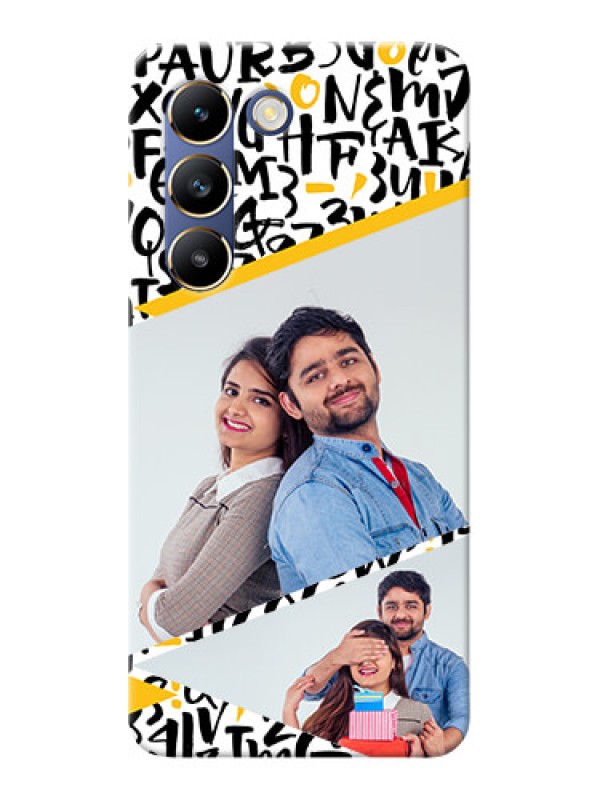 Custom Vivo T3 5G Phone Back Covers: Letters Pattern Design