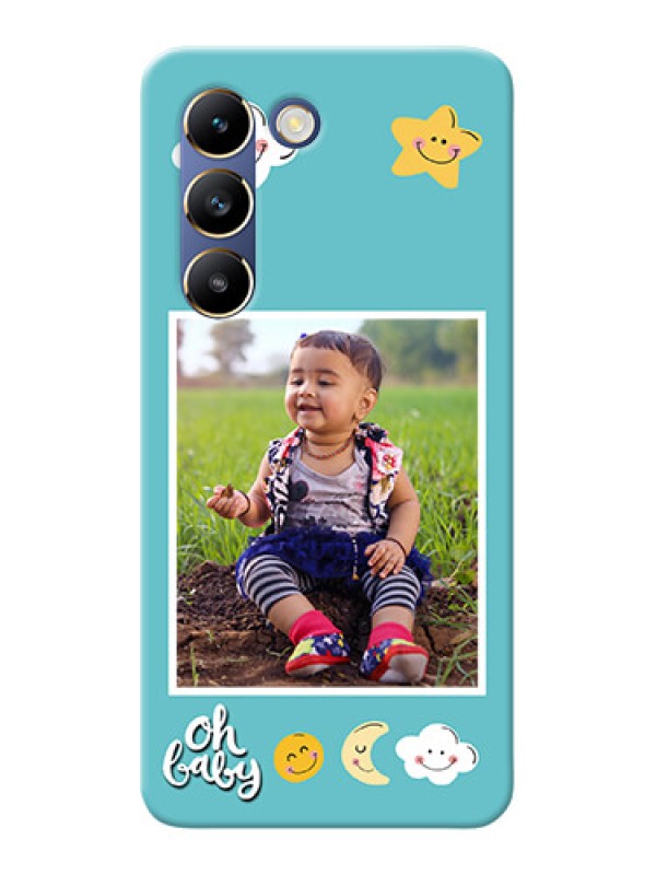 Custom Vivo T3 5G Personalised Phone Cases: Smiley Kids Stars Design