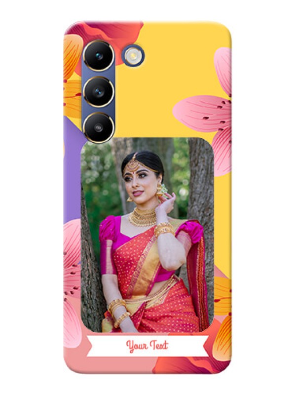 Custom Vivo T3 5G Mobile Covers: 3 Image With Vintage Floral Design