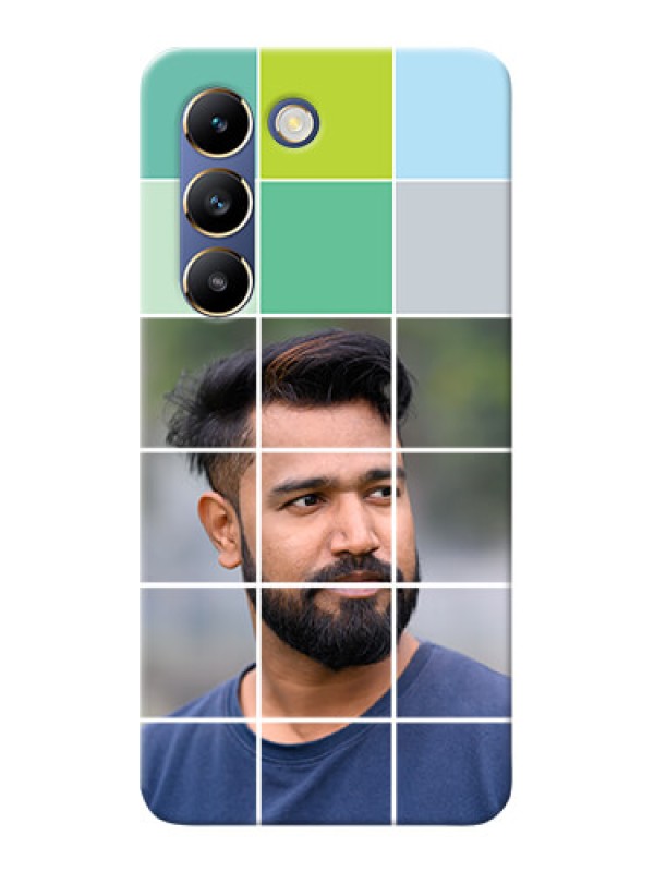 Custom Vivo T3 5G personalised phone covers with white box pattern