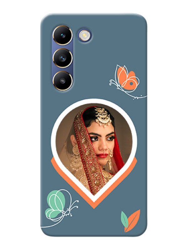 Custom Vivo T3 5G Custom Mobile Case with Droplet Butterflies Design