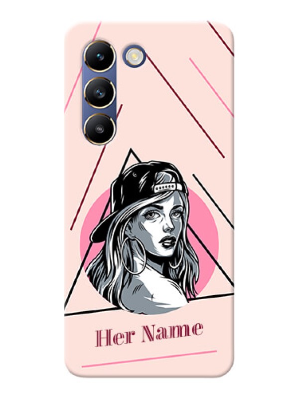 Custom Vivo T3 5G Personalized Phone Case with Rockstar Girl Design