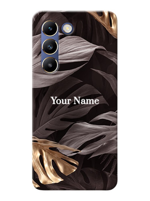 Custom Vivo T3 5G Personalised Phone Case with Wild Leaves digital paint Design