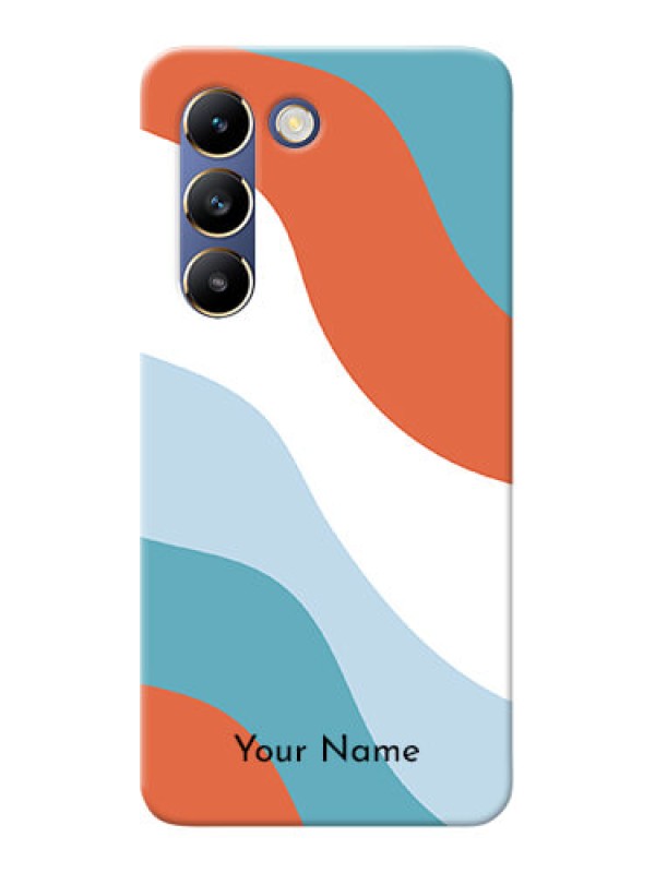 Custom Vivo T3 5G Custom Mobile Case with coloured Waves Design