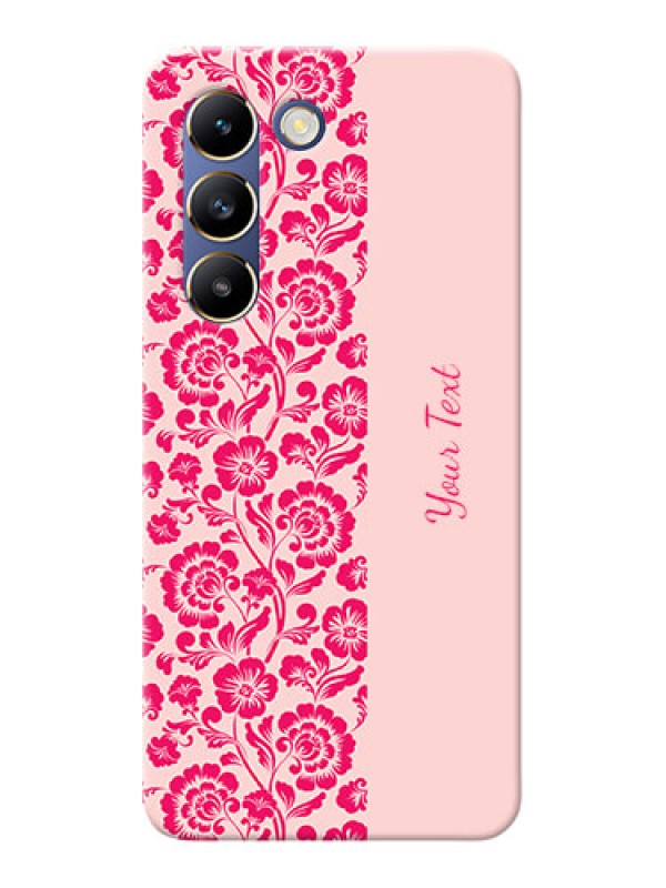 Custom Vivo T3 5G Custom Phone Case with Attractive Floral Pattern Design