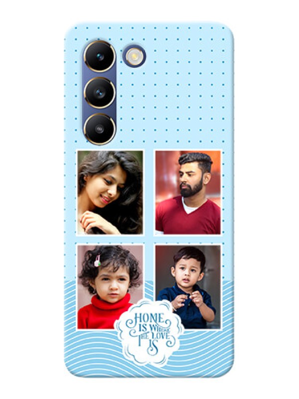 Custom Vivo T3 5G Custom Phone Case with Cute love quote with 4 pic upload Design