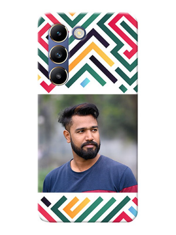 Custom Vivo T3 5G Personalized Phone Case with Colorful Maze Pattern Design