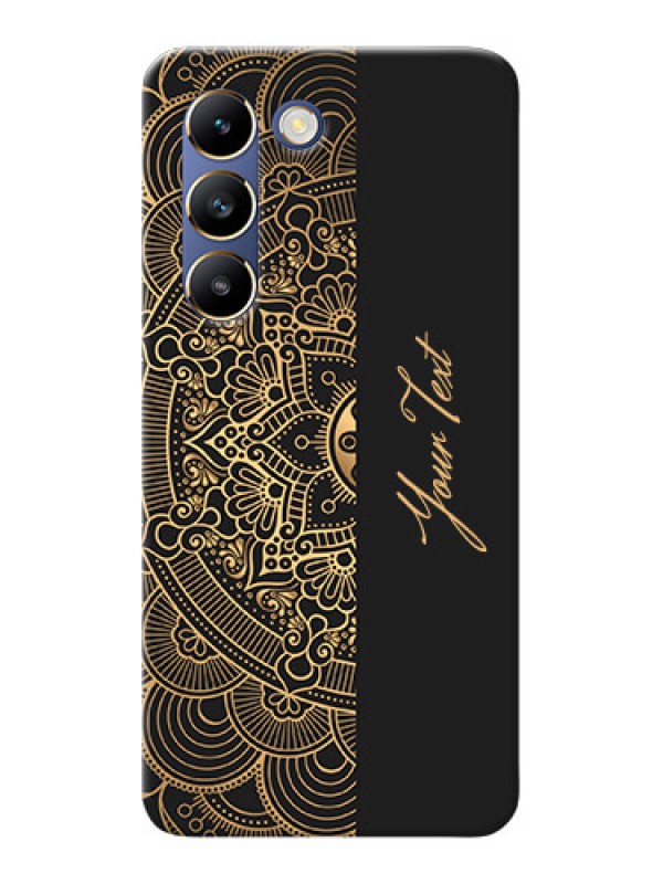 Custom Vivo T3 5G Photo Printing on Case with Mandala art with custom text Design