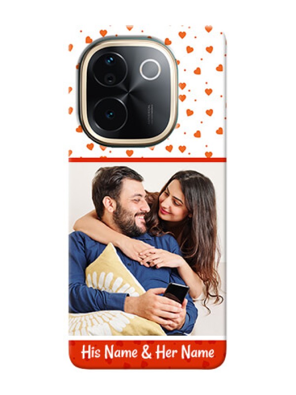 Custom Vivo T3 Pro 5G Phone Back Covers: Orange Love Symbol Design