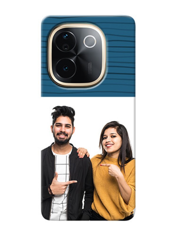 Custom Vivo T3 Pro 5G Custom Phone Cases: Blue Pattern Cover Design