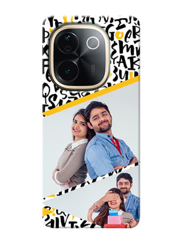 Custom Vivo T3 Pro 5G Phone Back Covers: Letters Pattern Design