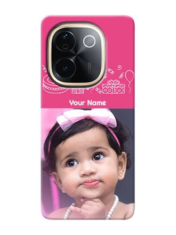 Custom Vivo T3 Pro 5G Custom Mobile Cover with Birthday Line Art Design