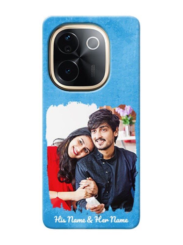 Custom Vivo T3 Pro 5G custom mobile cases: Blue Color Vintage Design