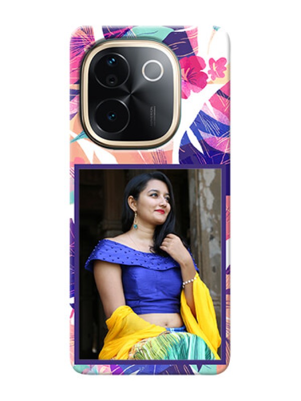 Custom Vivo T3 Pro 5G Personalised Phone Cases: Abstract Floral Design