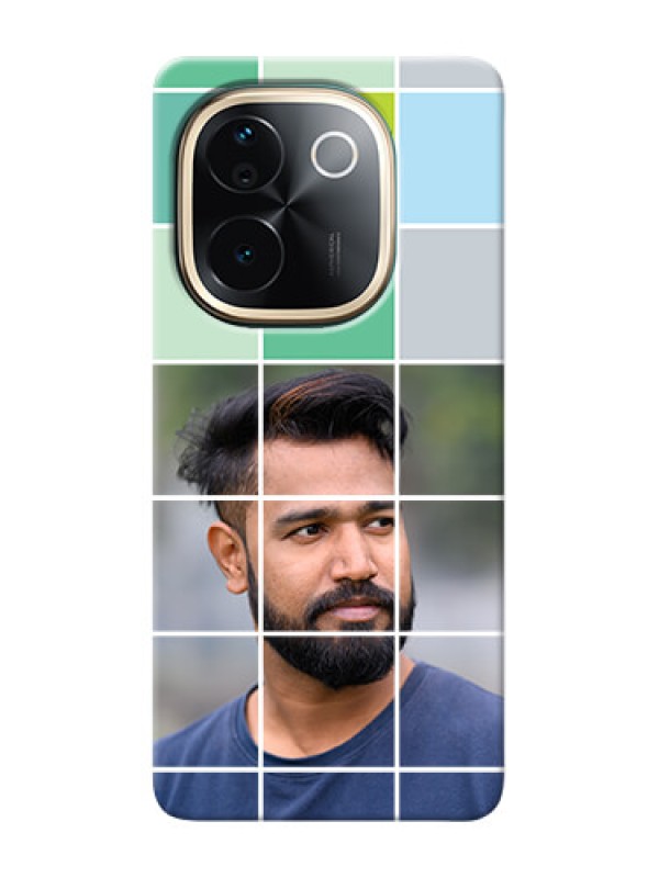 Custom Vivo T3 Pro 5G personalised phone covers with white box pattern