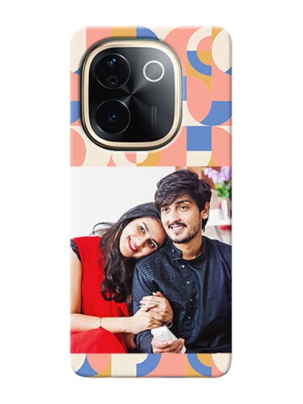 Custom Vivo T3 Pro 5G Photo Printing on Case with Semicircle Maze Pattern Design