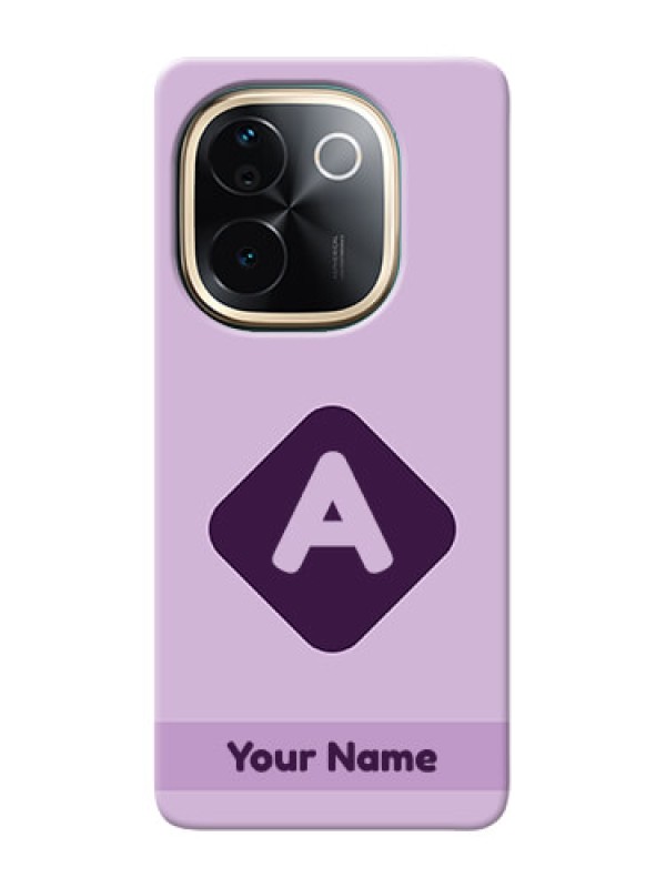 Custom Vivo T3 Pro 5G Custom Mobile Case with Custom Letter in curved badge Design