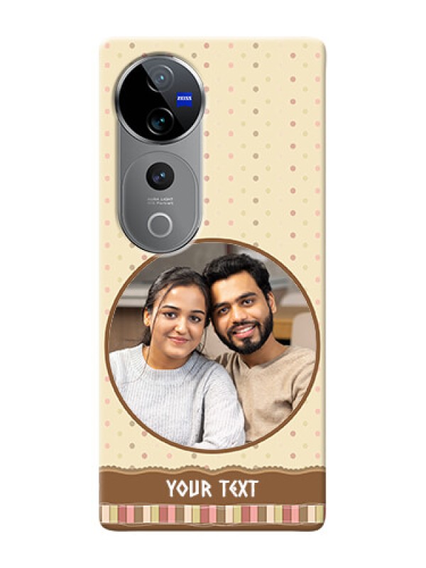 Custom Vivo T3 Ultra Mobile Cases: Brown Dotted Mobile Case Design