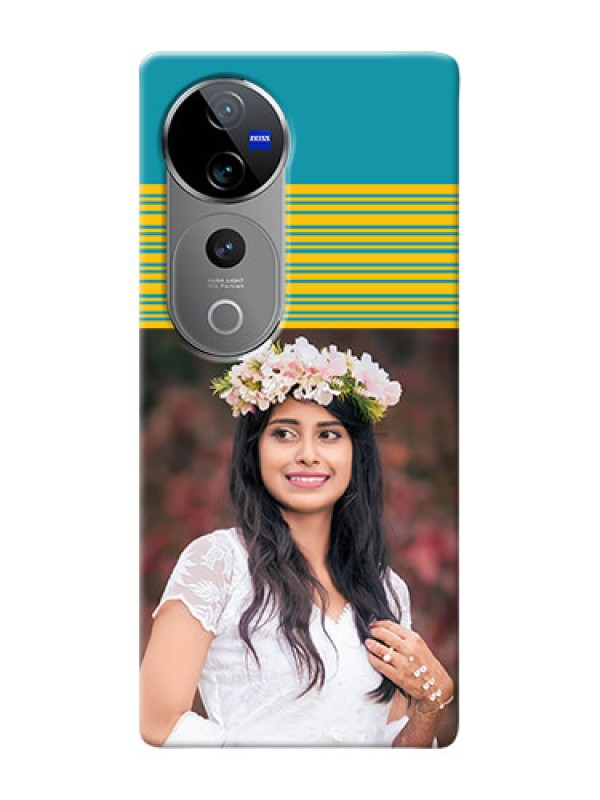 Custom Vivo T3 Ultra personalized phone covers: Yellow And Blue Design