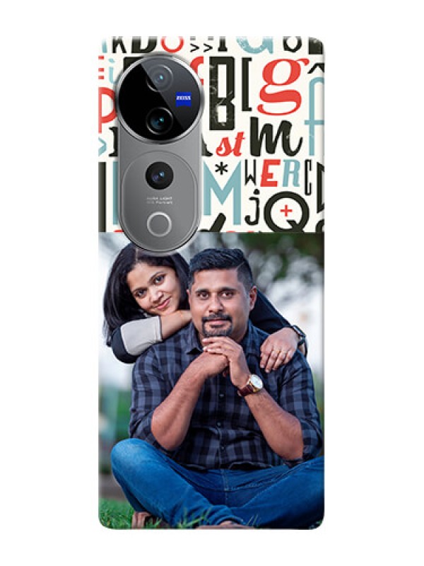 Custom Vivo T3 Ultra custom mobile phone covers: Alphabet Design