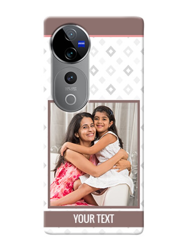 Custom Vivo T3 Ultra custom back covers: Simple Diamond Design