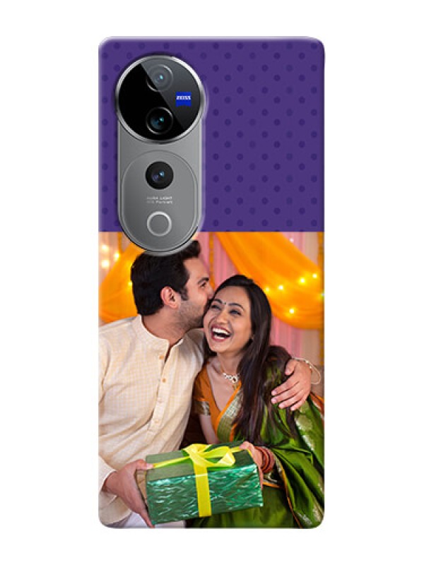 Custom Vivo T3 Ultra mobile phone cases: Violet Pattern Design