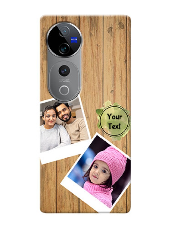 Custom Vivo T3 Ultra Custom Mobile Phone Covers: Wooden Texture Design