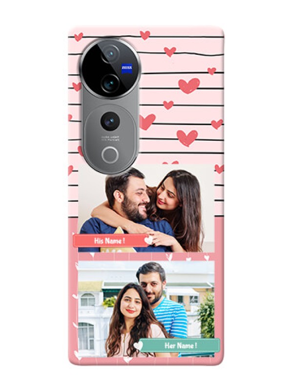 Custom Vivo T3 Ultra custom mobile covers: Photo with Heart Design