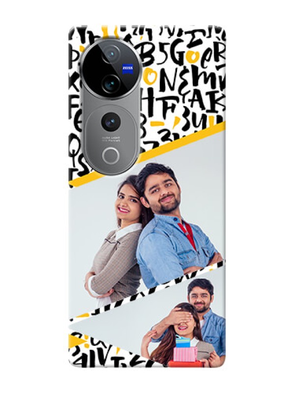 Custom Vivo T3 Ultra Phone Back Covers: Letters Pattern Design