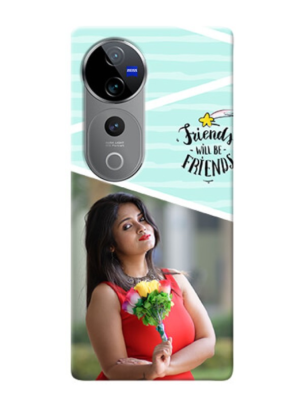 Custom Vivo T3 Ultra Mobile Back Covers: Friends Picture Icon Design
