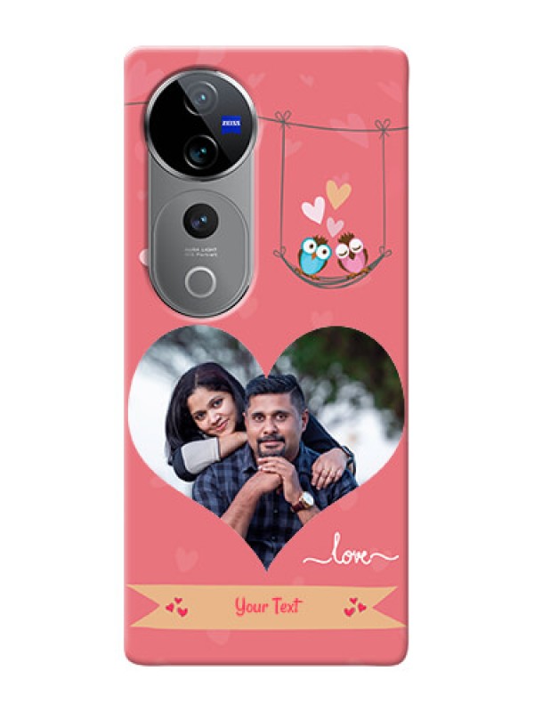 Custom Vivo T3 Ultra custom phone covers: Peach Color Love Design