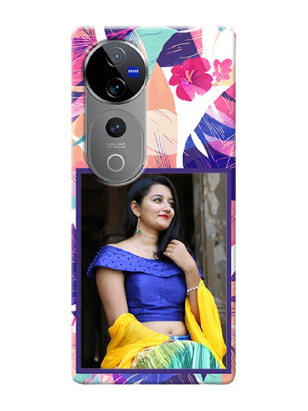 Custom Vivo T3 Ultra Personalised Phone Cases: Abstract Floral Design