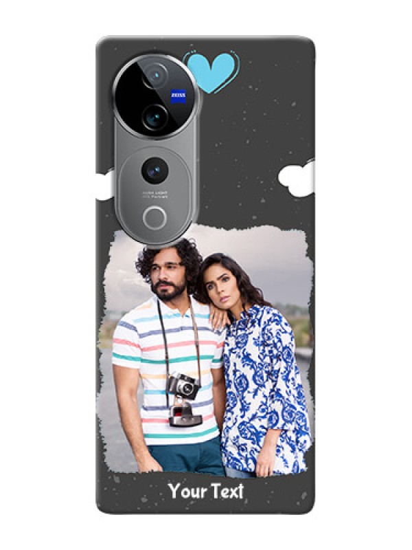 Custom Vivo T3 Ultra Mobile Back Covers: splashes with love doodles Design